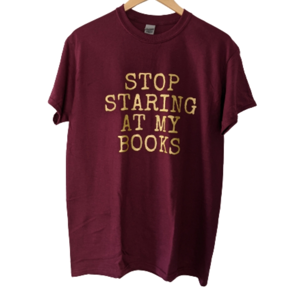 Funny pun humorous t-shirt for book lovers
